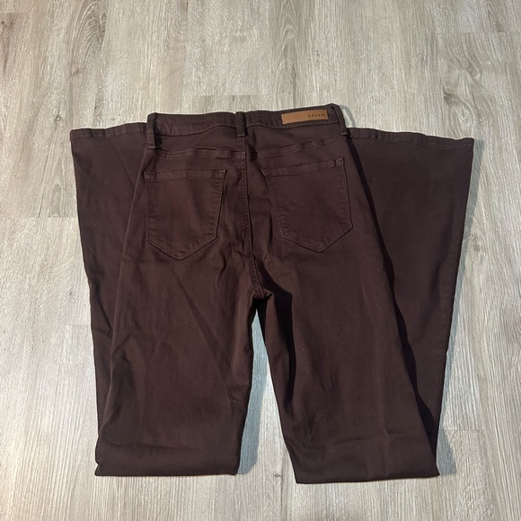 Y2K Inspired Cello Brown High Rise Flare Pants Size 7 (see measurements) - Picture 4 of 5